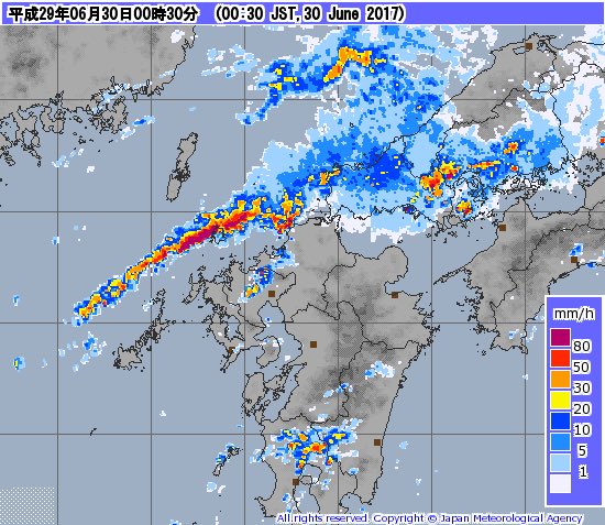 岩永 哲 Rcc気象予報士 On Twitter 広島市郊外では再び雷鳴が