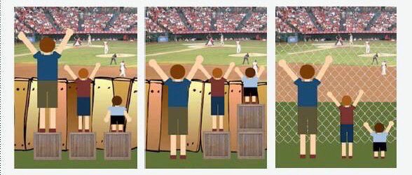rcomptonphd's tweet photo. #access v #equity or why not be transformative &amp; address the inequity to remove the systemic barrier?#transformeduc https://t.co/8GmuC6054K