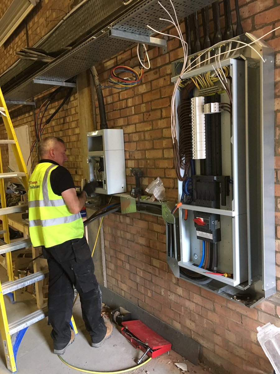 TempaSolutions's tweet photo. Our man Lee installing a new @SchneiderElec board https://t.co/MqtZjMNhq0