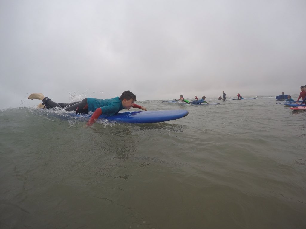Surfing at the Ho! #waveaction