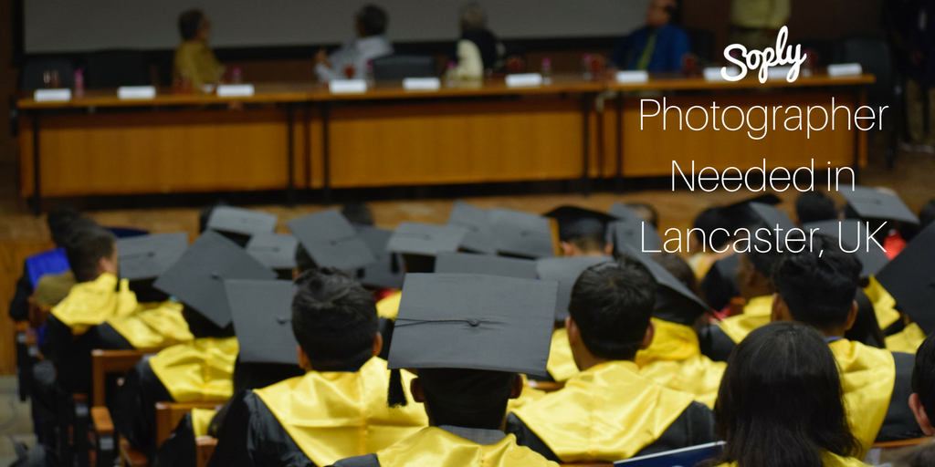#Photographer needed for a #graduation ceremony in #Lancaster #UK. See more info and apply here: soply.co/2ulouqZ