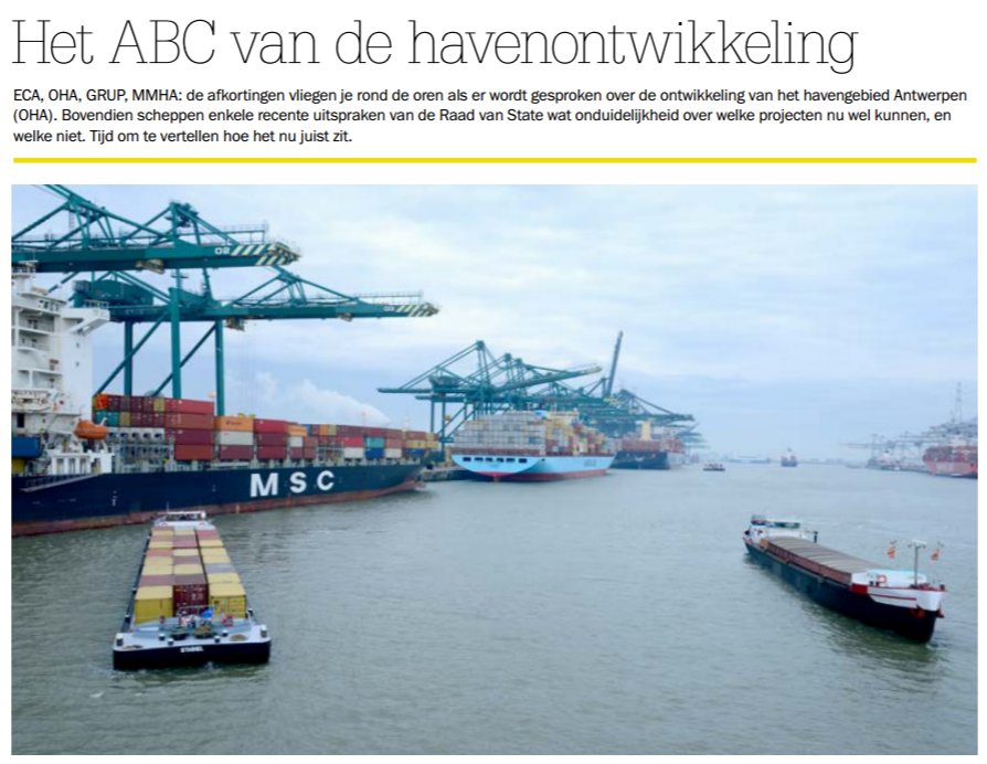 PortofAntBruges's tweet image. Meer weten over de ontwikkeling vd Antwerpse haven? Lees meer op p10 in het Haven & Goed magazine! #complexproject  bit.ly/2tbukxO