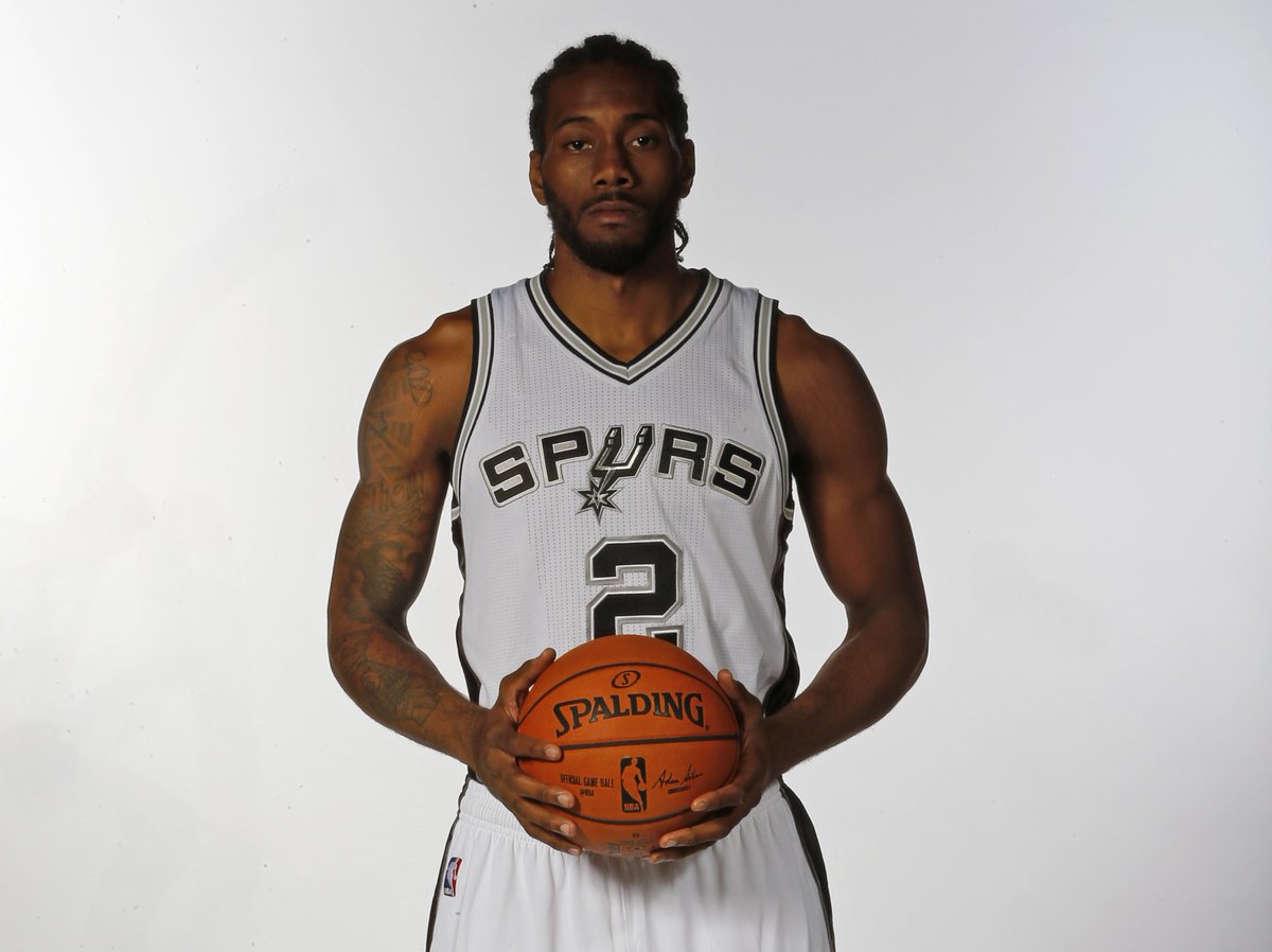 NBA's tweet image. Join us in wishing @kawhileonard of the @spurs a HAPPY 26th BIRTHDAY! #NBABDAY #GoSpursGo