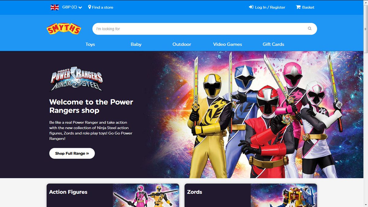 smyths toys power rangers