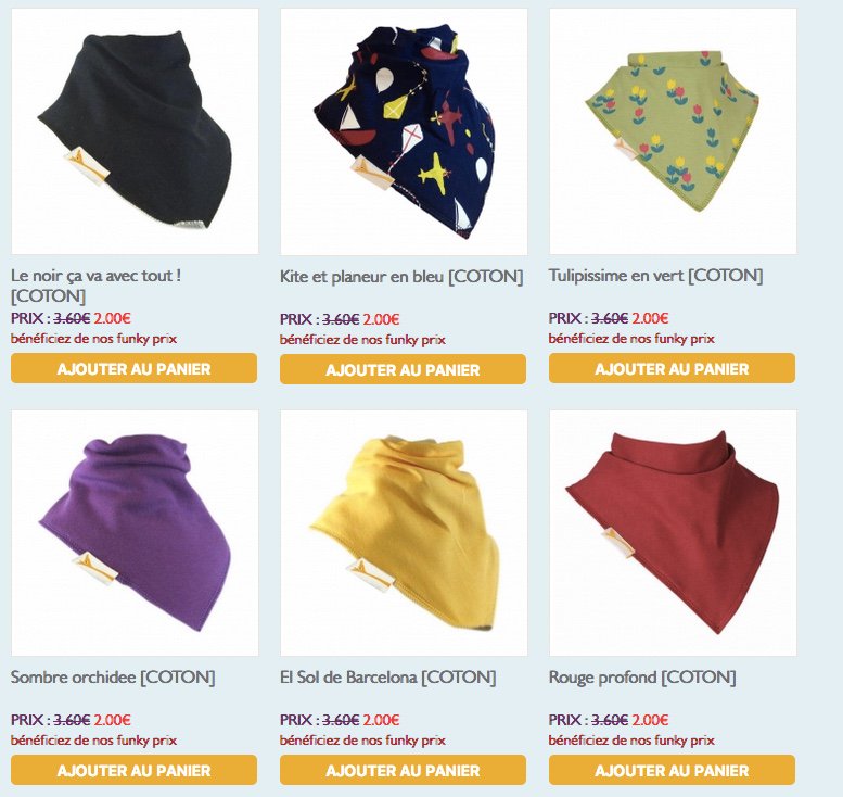 FunkyGiraffe_fr's tweet photo. SOLDES ! Nos bandanas mini en coton à seulement 2€
Faites passer le message ;)
https://t.co/qqVufzHVG0 https://t.co/d1OvSVCOGy