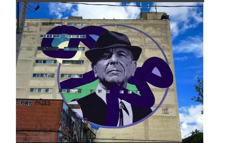 IolandaOteroB's tweet photo. The building of Song #LeonardCohen #StreetArt visto en https://t.co/RnCLSwdSIY by .@LedoKevin in Le Plateau #CooperBuilding #Montreal https://t.co/VvtYv924hV