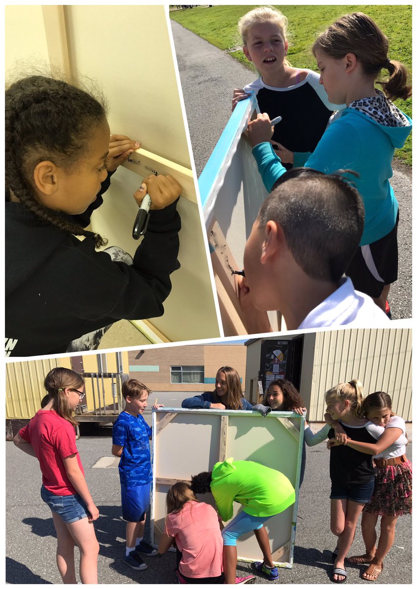 HFLearn's tweet image. Signing our work! #OCSBarts #ocsbDL @MrsChampigny #learningpartnership #stemilysipsaw