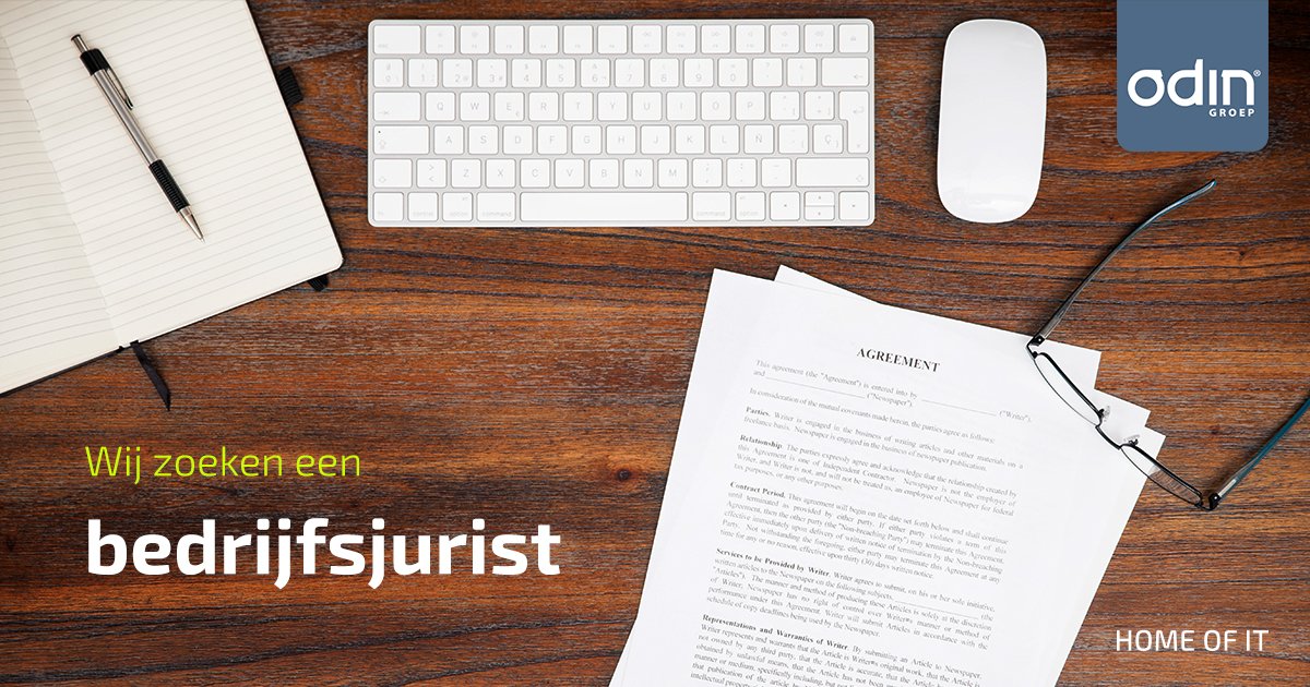OdinGroep's tweet photo. Ben jij bedrijfsjurist en op zoek naar een interessante baan? Dan zijn wij op zoek naar jou! Bekijk de #vacature: https://t.co/3BKgN08omK https://t.co/MxAB5Dbq5r