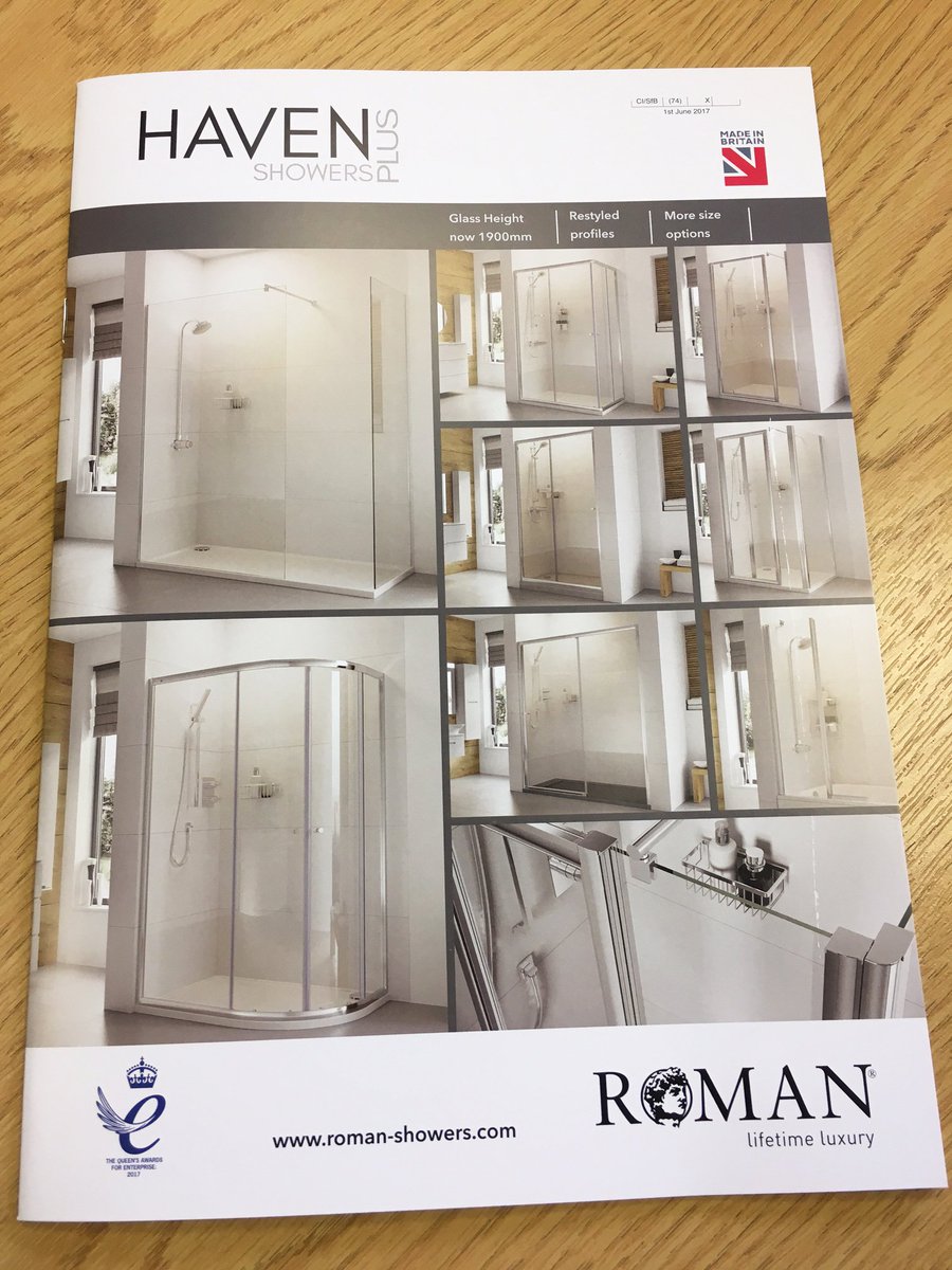 romanltd's tweet photo. Our #new Roman Haven Plus #brochures are out now with our restyle products https://t.co/CxT2sp0ujj #showering #bathscreen
#madeinbritainhour https://t.co/qUWUK6Axk6