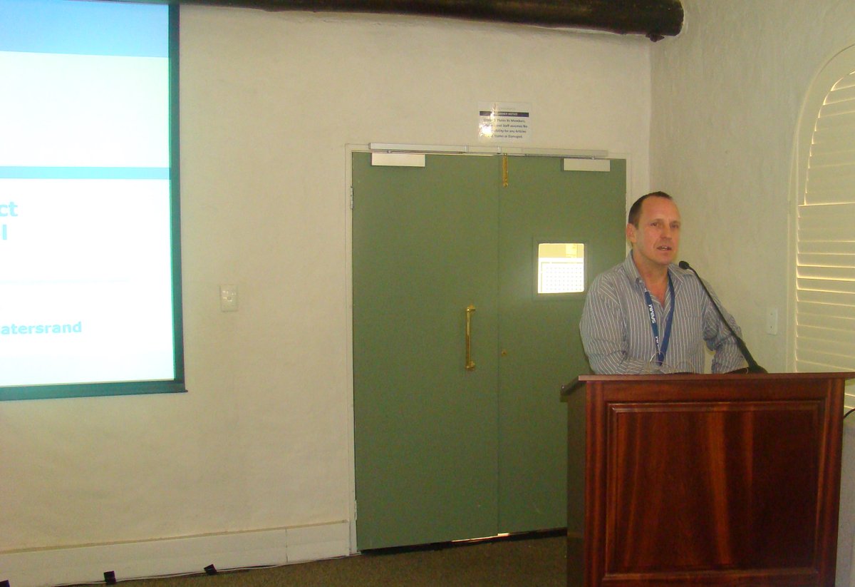 SAIMM1's tweet photo. G. Lane summarizing and reflecting on the presentations held today #MPVSAIMM @Vuuma_ https://t.co/IpZi2zHpW8