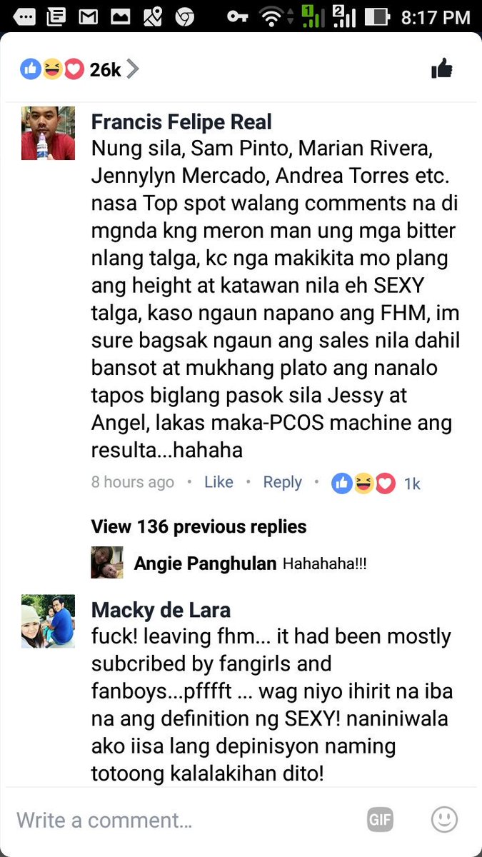 ZenCrunchNet's tweet photo. Ginagalit nyo kasi ang mga barako eh, hahaha #RIPFHM na daw https://t.co/jyOSZiGNBW