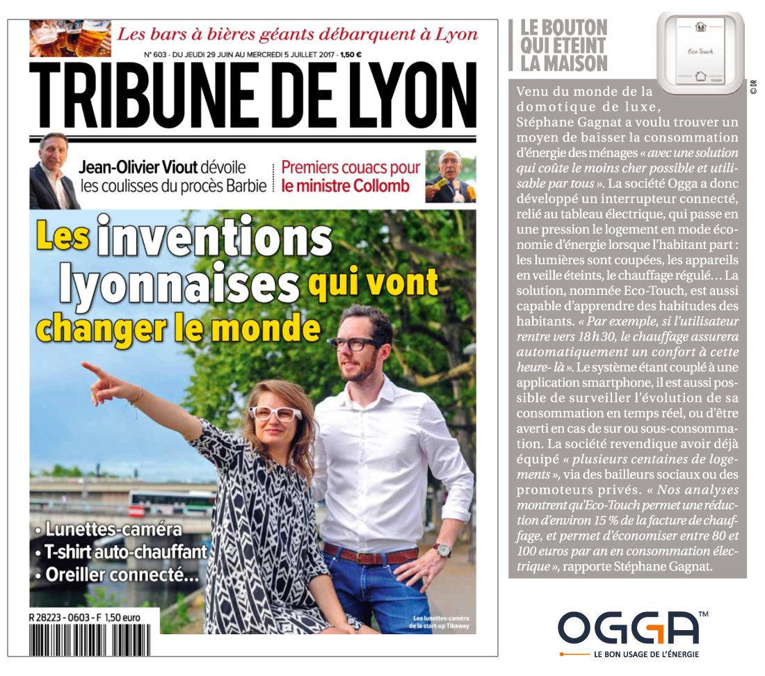 Cette semaine dans <a href="/tribunedelyon/">Tribune de Lyon</a> , <a href="/OggaOfficial/">OGGA</a> est parmi les inventions lyonnaises qui vont CHANGER LE MONDE !!! 😁🌍
#innovation #Energie