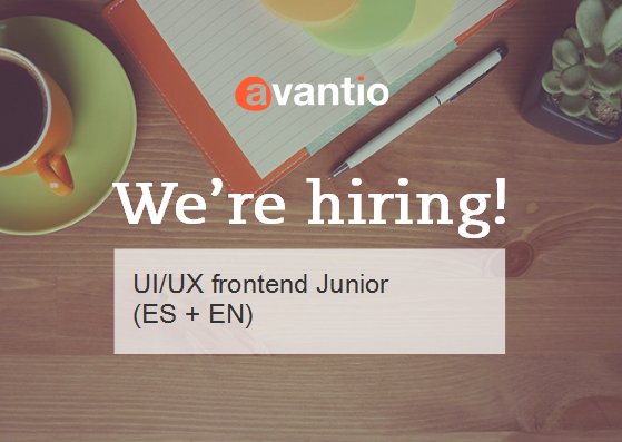 avantiovrms's tweet image. Avantio is #hiring!💻 We are looking for a UI / UX #frontender Junior ! For more information: ow.ly/HCiu30d7hoa