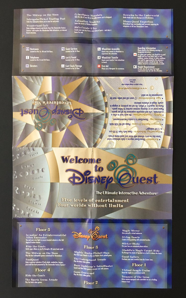 Steven Miller Some Disneyquest Ephemera From 1998 1999