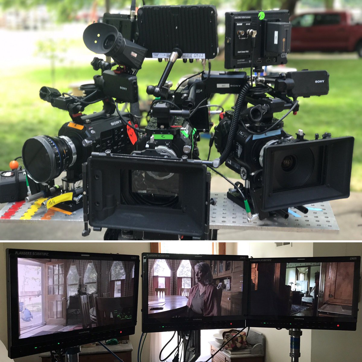 BicMedia's tweet photo. This custom 3 camera rig is producing some pretty amazing shots for a new immersive video experience we are creating. https://t.co/EEIjdUOoRg