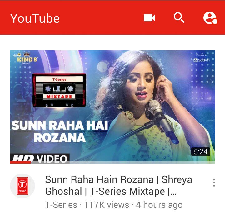 nimasha4sg's tweet photo. @shreyaghoshal Akka have a look they way of pep went crazy. Within 4hrs #ShreyaOnTseriesMixtape has crossed 117K views on YT. #QueenSlaying https://t.co/jV2aRA0s5K