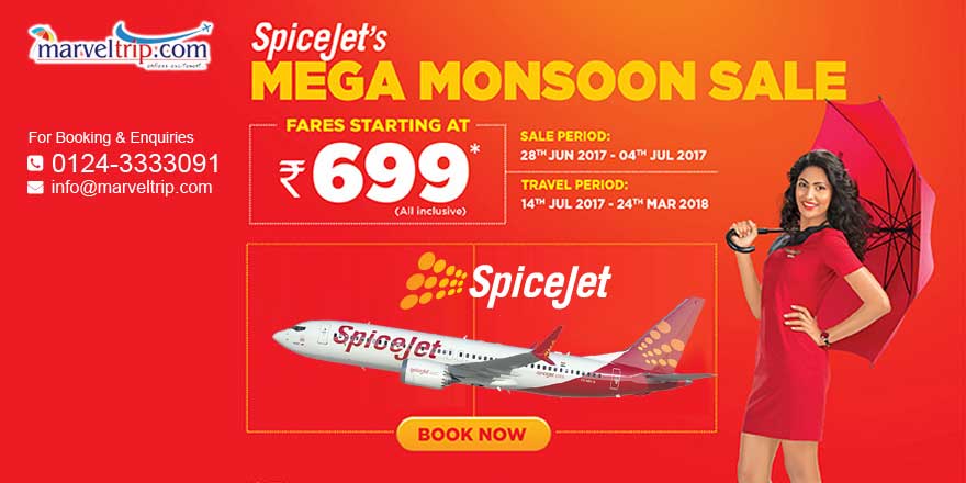 marveltrip1's tweet photo. SpiceJet's Monsoon Sale @ 699
Book Online https://t.co/cfUGAh61Sf OR Call On 0124-4223344
#Spicejet #SpicejetSale #SpicejetMonsoonSale https://t.co/AnLQjZHrEc