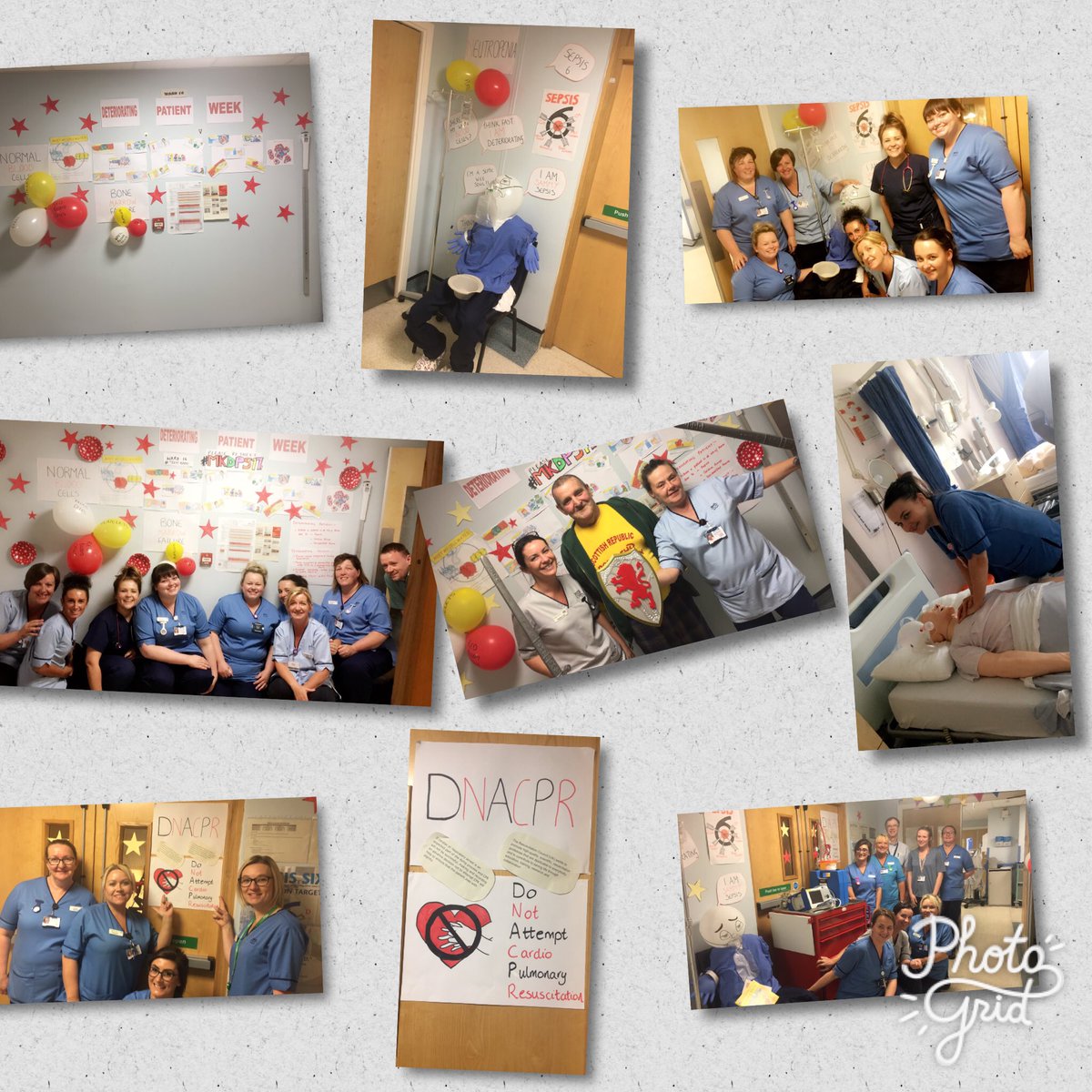 xainsleydownsx's tweet photo. Can we have a retweet please promoting deteriorating patient week within monklands hospital ward 16 #teamhaem @hollywills @Schofe https://t.co/xhur0h94rP