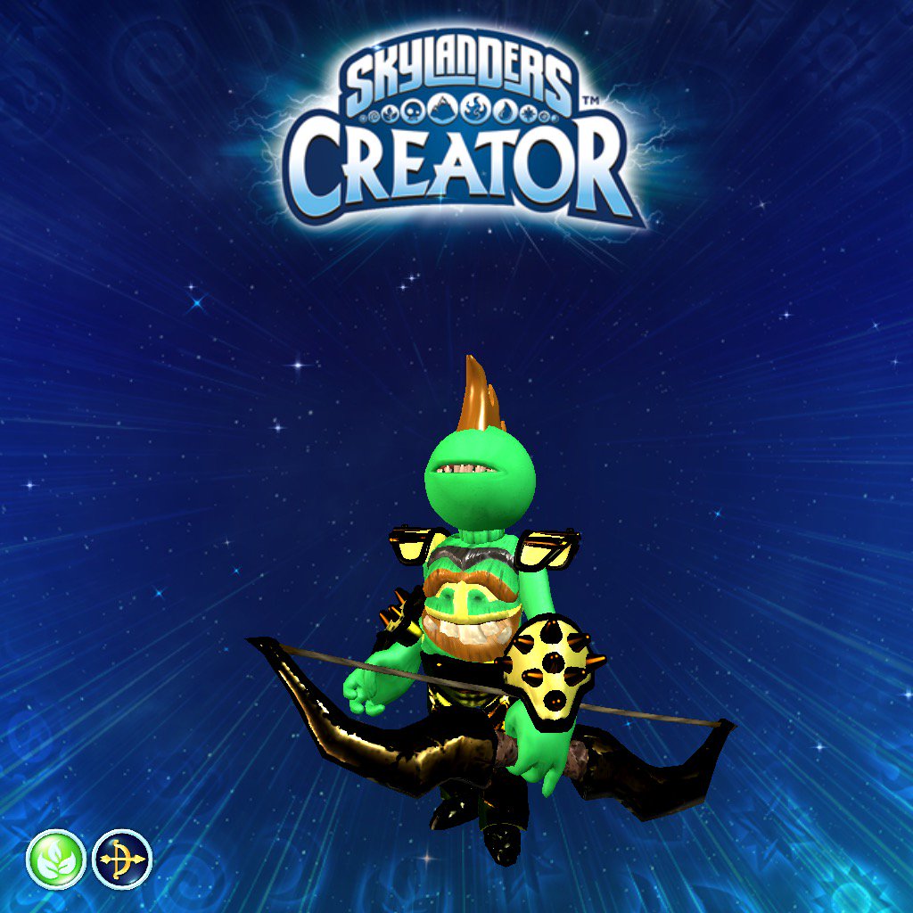 Check out my awesome Imaginator from the #skylanderscreator app! I'm