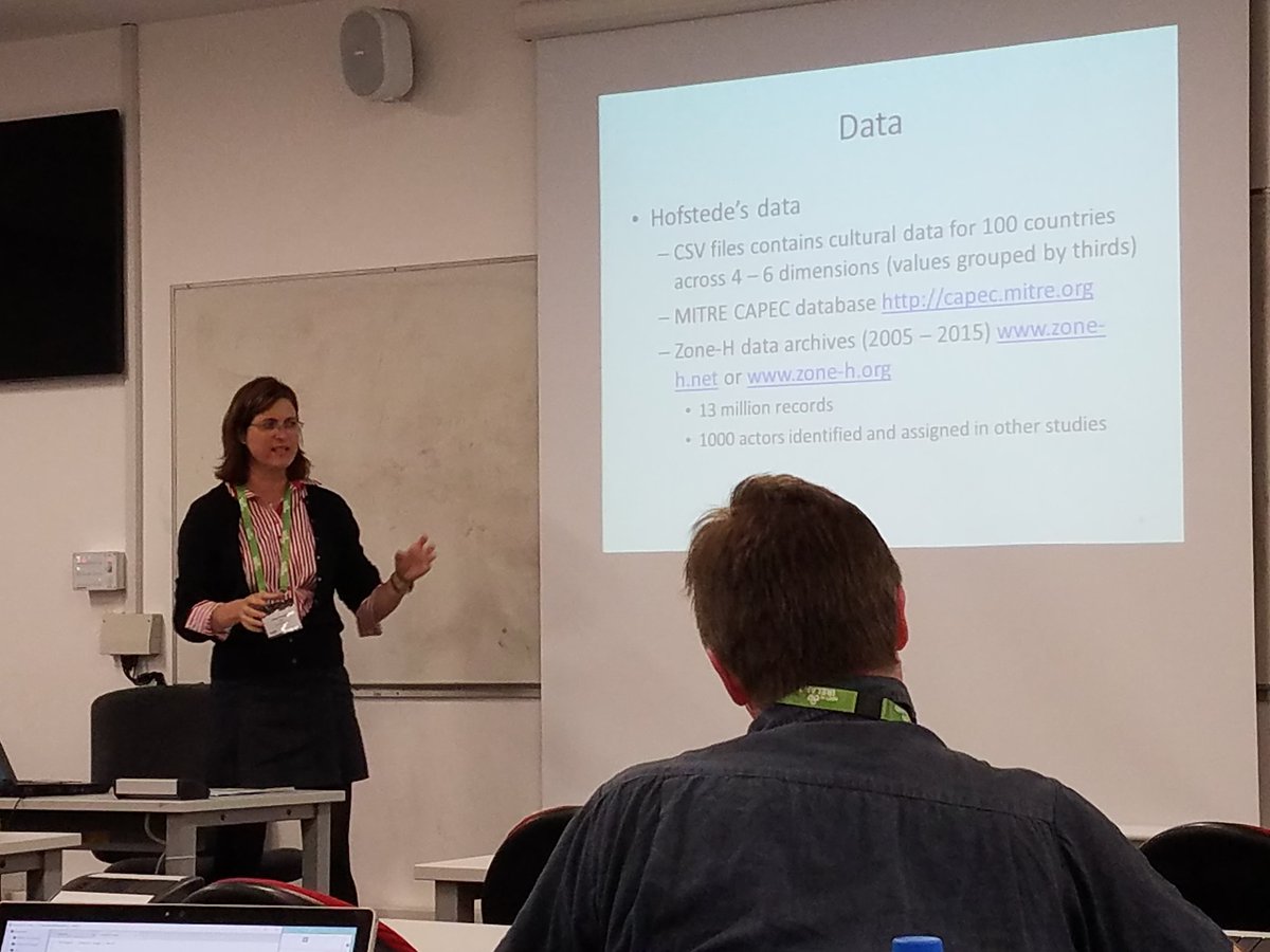 Prof_Rege's tweet photo. Interesting talk by Dr. Char Sample of @ArmyResearchLab at #eccws @ucddublin about cultural observations on social engineering victims. https://t.co/XRnRYXUezs