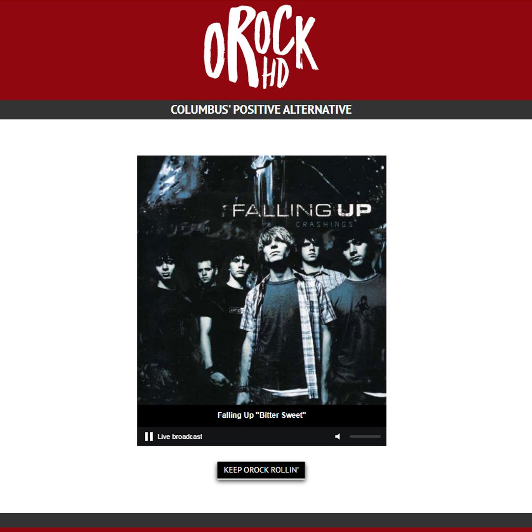 oRockHD's tweet photo. #nowplaying @fallingupband "Bittersweet" on https://t.co/DxijeEPp19! #oRockHD #positivealternative #rock #ThrowbackThursday https://t.co/qdAlpyQ7P0