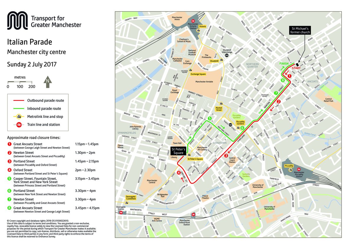 BeeNetwork's tweet photo. The 2017 #ItalianParade takes place on Sun. Check our map to see the road closures in place. Buses are affected so check with the operator. https://t.co/IQKUf5VXcm