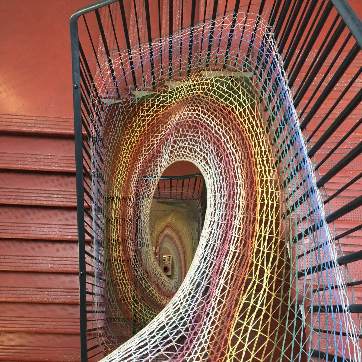RevitElemental's tweet photo. @DovecotStudios #Edinburgh #BIM event #designStretch Amazing geometry formed from the tapestry experts in the building. https://t.co/EBjrqIiPIH