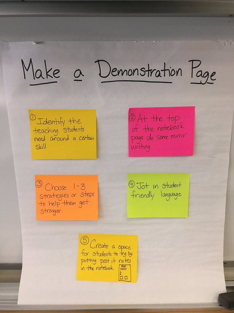 NFteach's tweet photo. Making demonstration pages with @nycsef #tcrwp https://t.co/qHaLglccdK