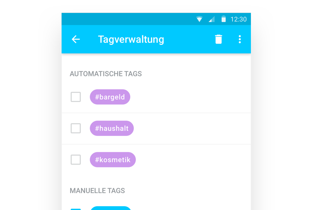 Outbank's tweet photo. ...AND we put one more feature on top! ☀️ On #Android you can now get your transactions tagged automatically! 😍🤳✨ #fintech #banking https://t.co/zWN0DH4CMT