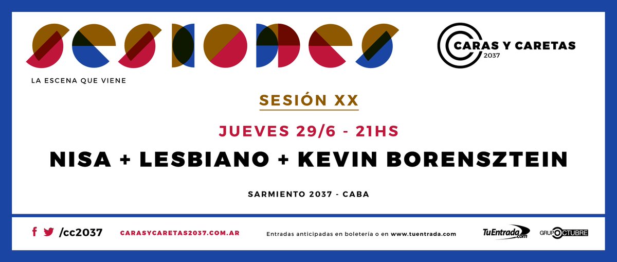 CC2037's tweet photo. Cuchá: esta noche a las 21hs hay ciclo #Sesiones con #Nisa @Lesbiano_ (desde #Rosario) y Kevin Borensztein
#synthpop #breakpop #belleza https://t.co/Uzy2KShOVN