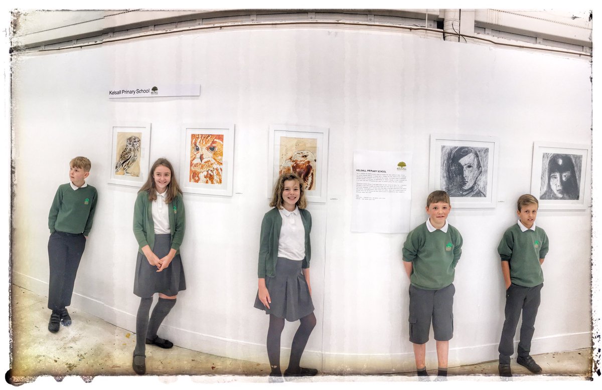 So proud of these fabulous five artists. Artwork fitting of the gallery space. #aloveforart <a href="/CWAC_Art/">CWAC ArtInEducation</a> @tarporleyarts