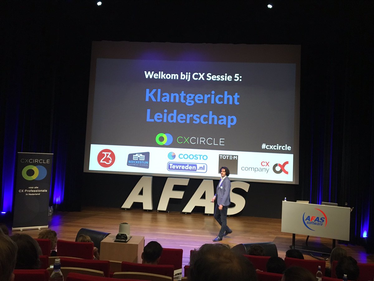 We zijn begonnen! Klantgericht Leiderschap door <a href="/CXCircle/">CXCircle</a> in het mooie theater van <a href="/AFAS/">AFAS Software</a>