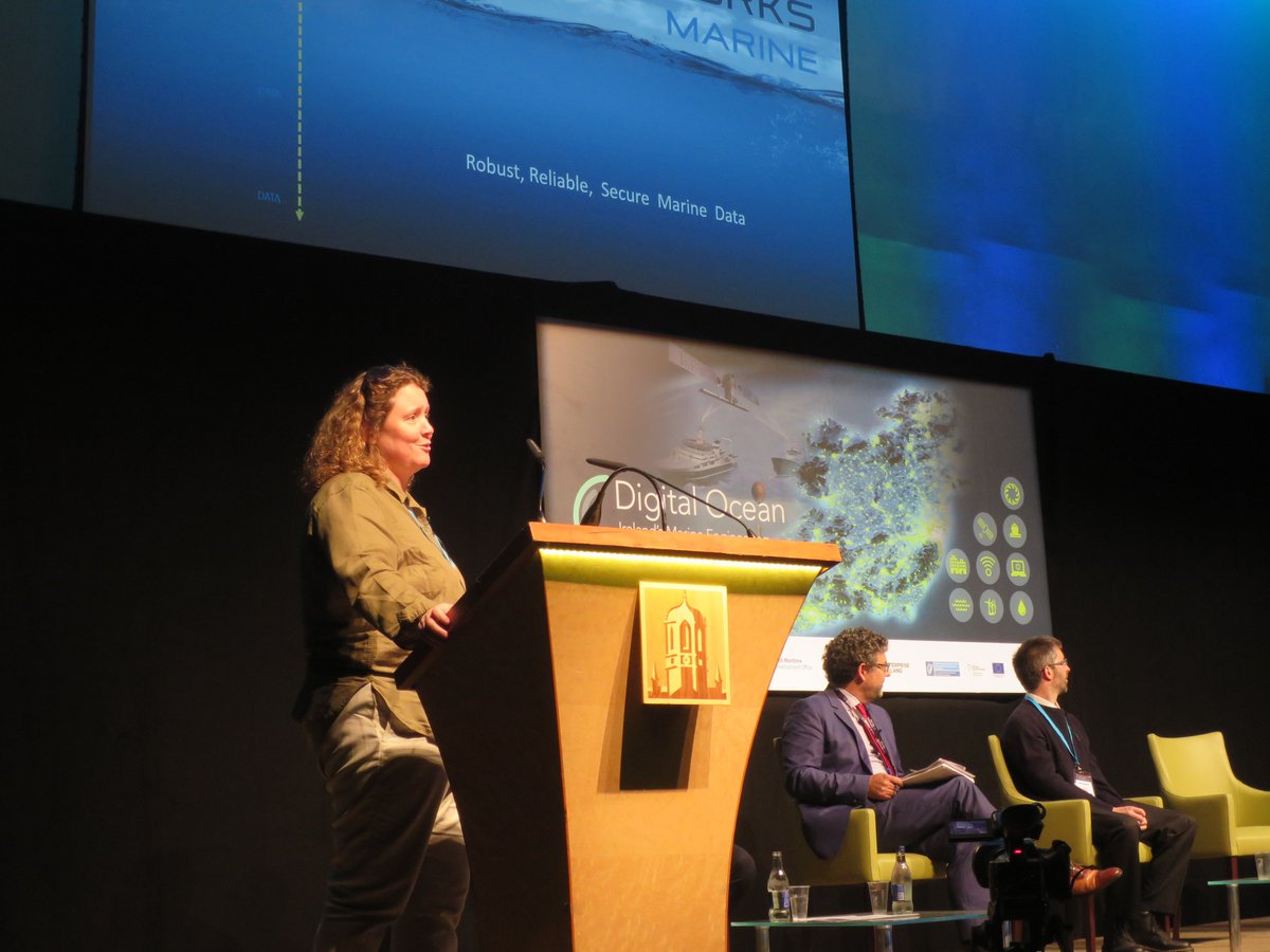 SmartOceanIrl's tweet photo. Charlotte O’Kelly of @TechWorksMarine speaks on the shift in marine sector from buying hardware to buying data #DigitalOcean https://t.co/ZLpdqFfwp6
