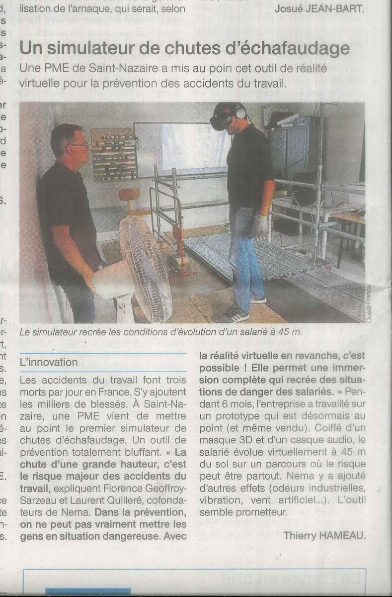GROUPENEMA's tweet photo. NEMA dans le "Ouest-France" du 17 juin 2017 https://t.co/FQMqoo6OUk