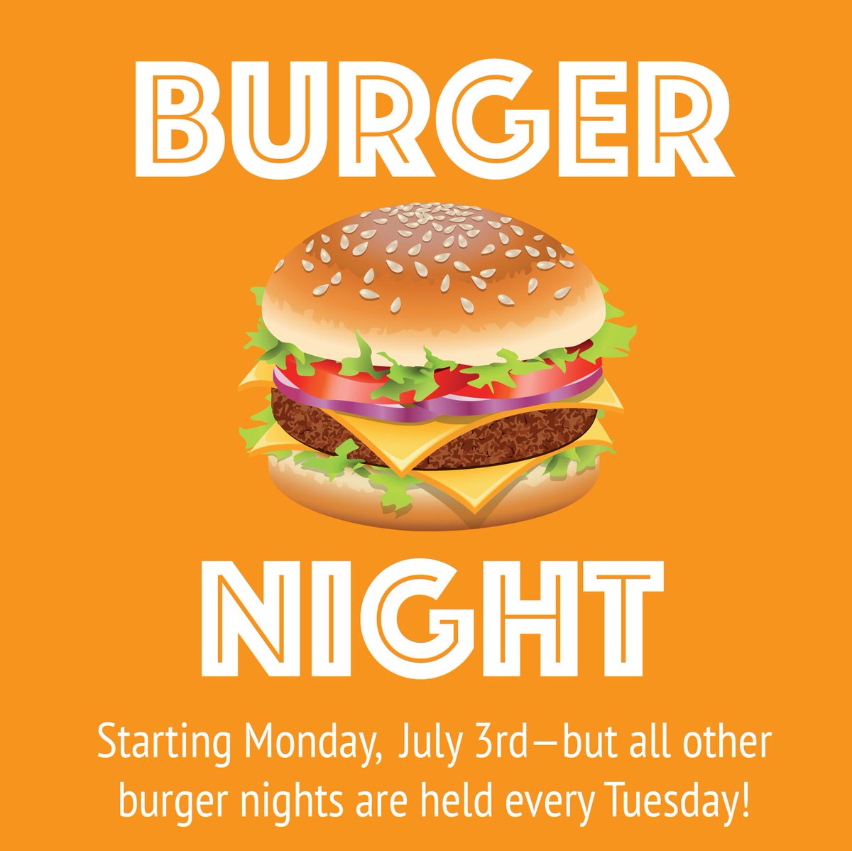 CabooseBrewing's tweet photo. Caboose is excited to start a new burger night tradition! Once a week only, come out to Caboose for a juicy farm-to-table style burger. https://t.co/9RPOrwTyFF