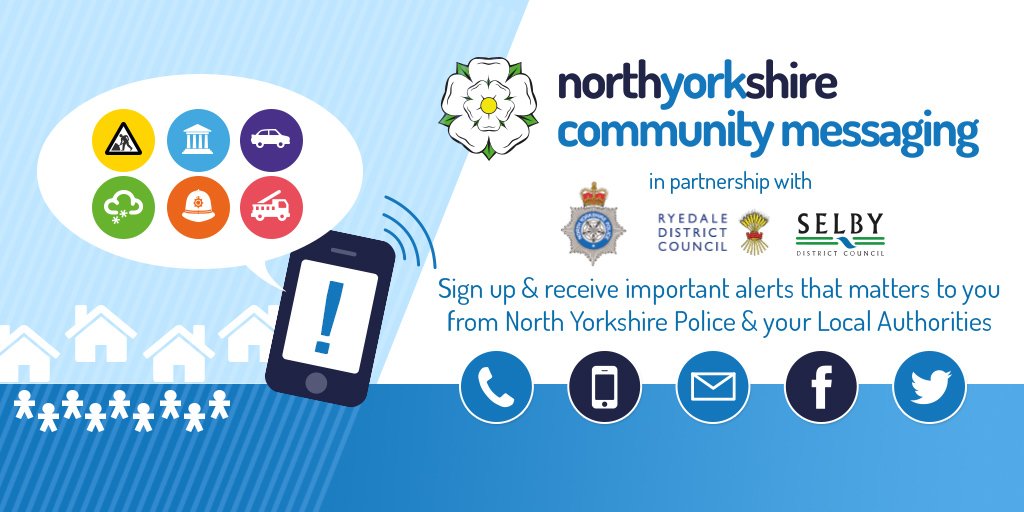 RyedaleDC's tweet photo. Sign up to North Yorkshire Community Messaging now to receive updates that matter to you! 📡 https://t.co/xKwIVmOfjT https://t.co/vhhDgxTLVZ