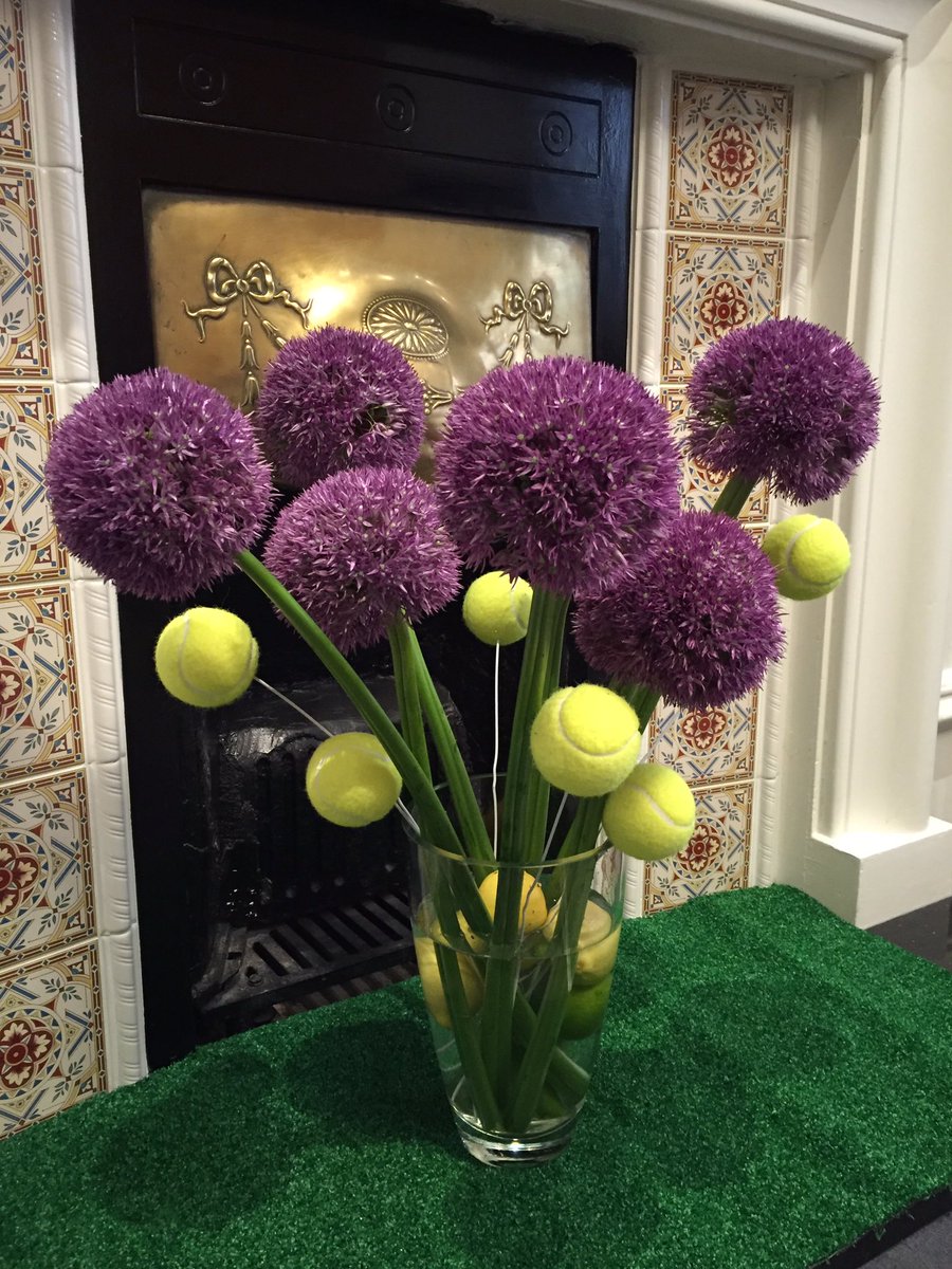 We are ready, set and match for <a href="/Wimbledon/">Wimbledon</a>  #allium ##Wimbledon2017 #flowers #servicedapartments #london