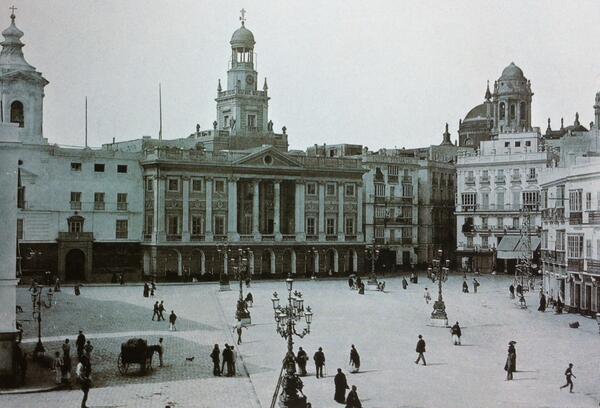 La plaza de San Juan de Dios #Cádiz 1891