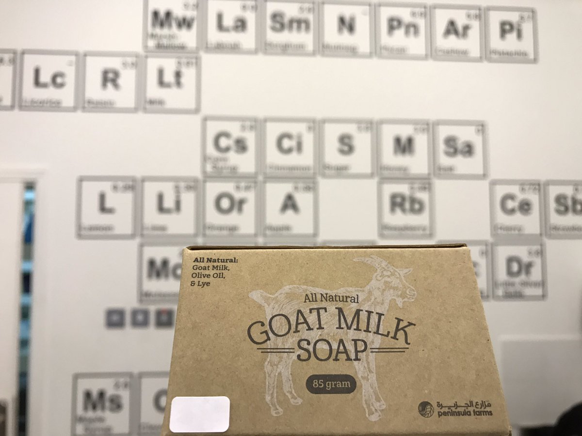 peninsulafarmsB's tweet photo. All natural goat milk soap! You can find 4 kinds at food lab in riffa or contact us at 32010971. Try it today your skin will thank you😃#soap https://t.co/G1Ej9g4LnK