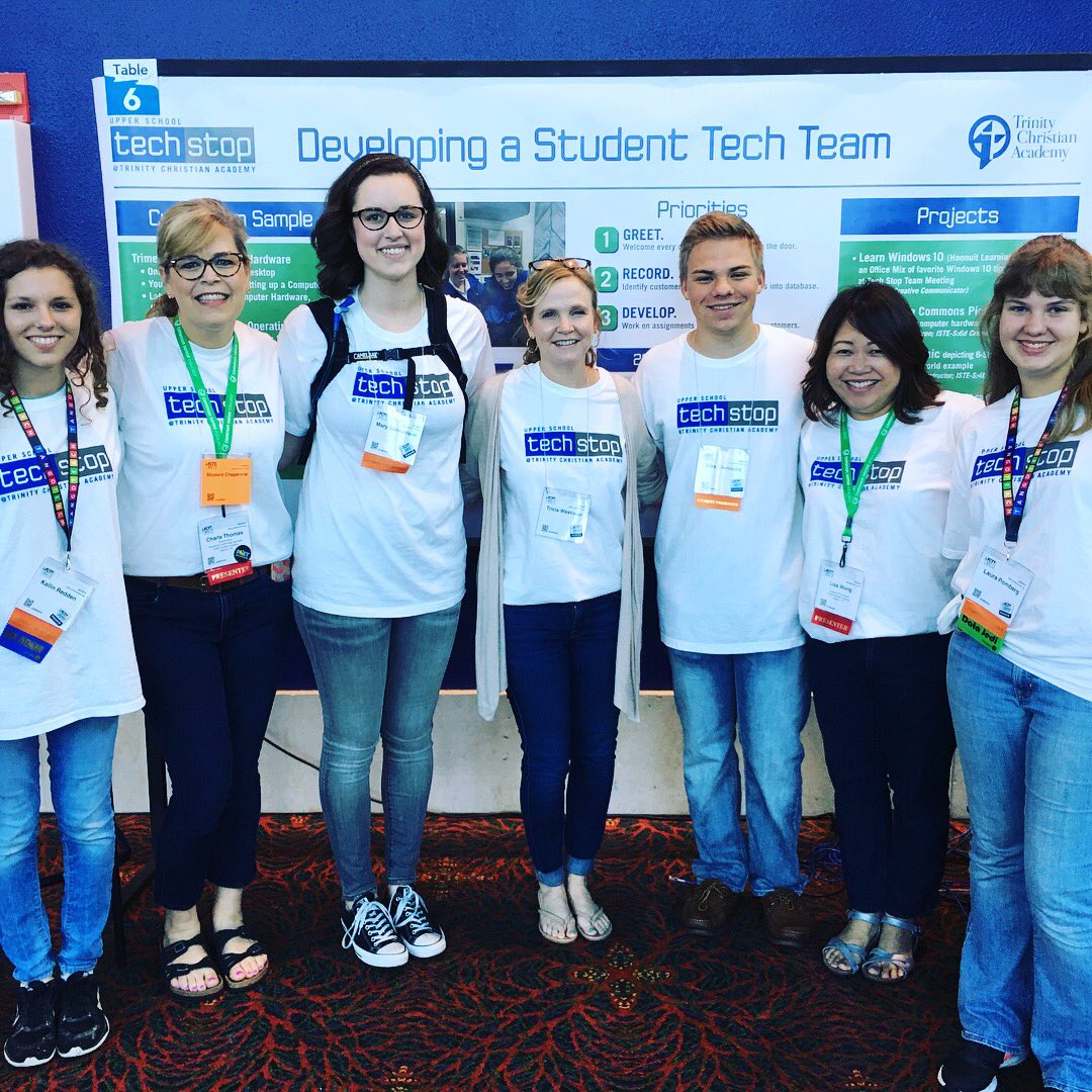 TCATrojans's tweet photo. The US Tech Stop team presented at the International Society for Technology in Education in San Antonio. Nice job, Trojans! #MoreAtTCA https://t.co/VBBu7JLg8b