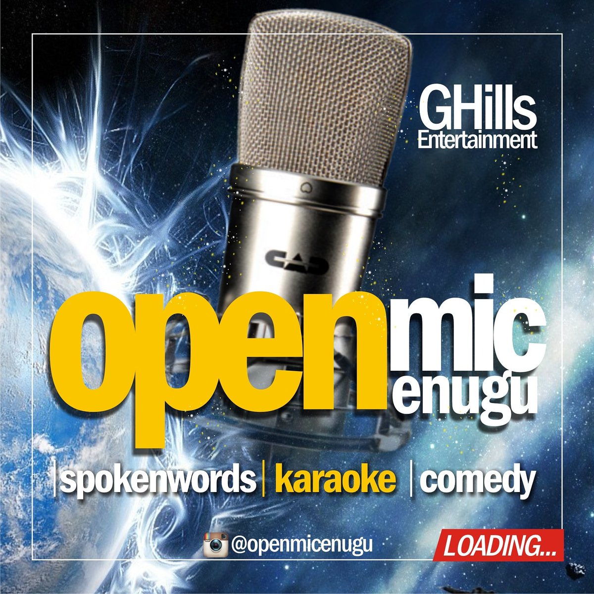 GHillsEnt's tweet photo. #OpenMicEnugu are you good with acoustic music, poetry, Spokenwords and karaoke? Contact @openmicenugu on IG https://t.co/mn5b0EPLuq