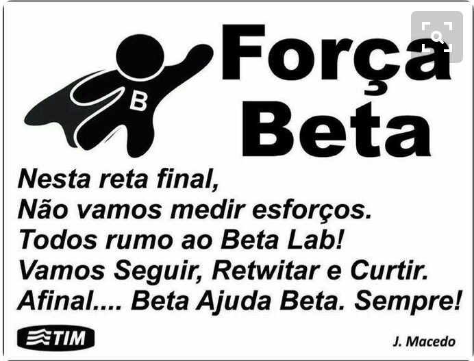 CarlosCjmiguel's tweet image. #OperacaoBetaLab #RT
#Tim
#sdv
#Beta 
#TimBeta
#TimBetaLab
#betawards l
#BetaAjudaBeta
#BetasegueBeta 
#OperacaoBetaLab
#TimBetaAjudaTimBeta