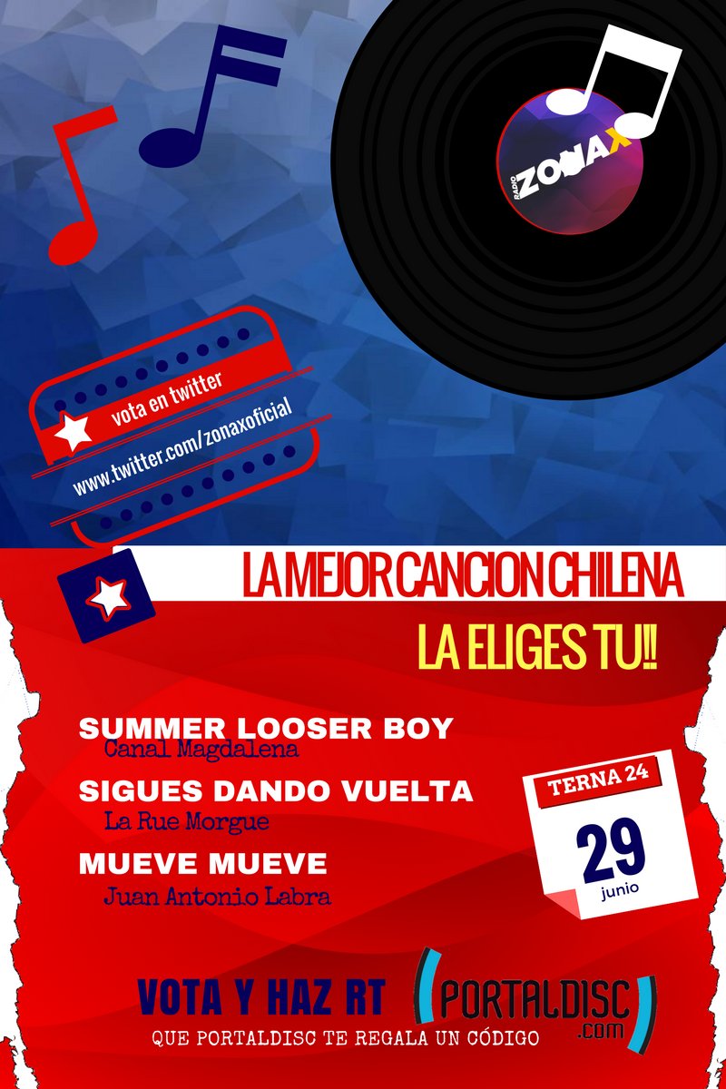 TUZONAX's tweet photo. https://t.co/z5fdGARUuL 
Vota y haz TR podrás ganar un código de descarga gentileza de @portaldisc https://t.co/BGDgjnYmty
