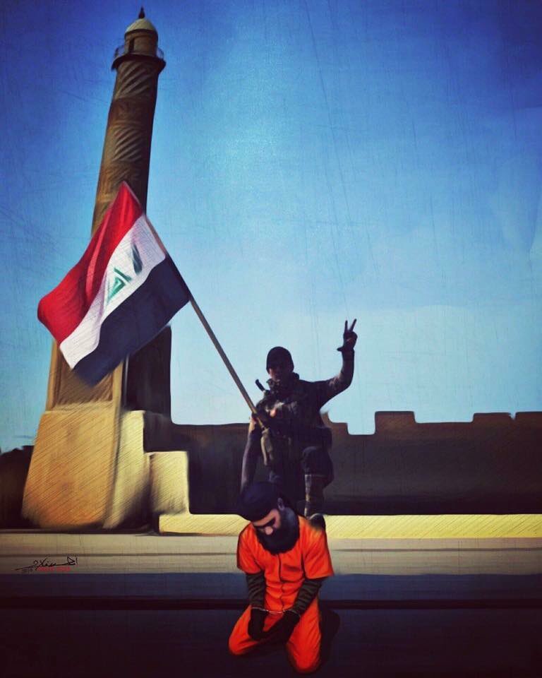 الموصل موصلنة  ،
اكلت هواية زلم .. بس رجعتلنة 💙
 #وسقطت_دوله_الخرافه