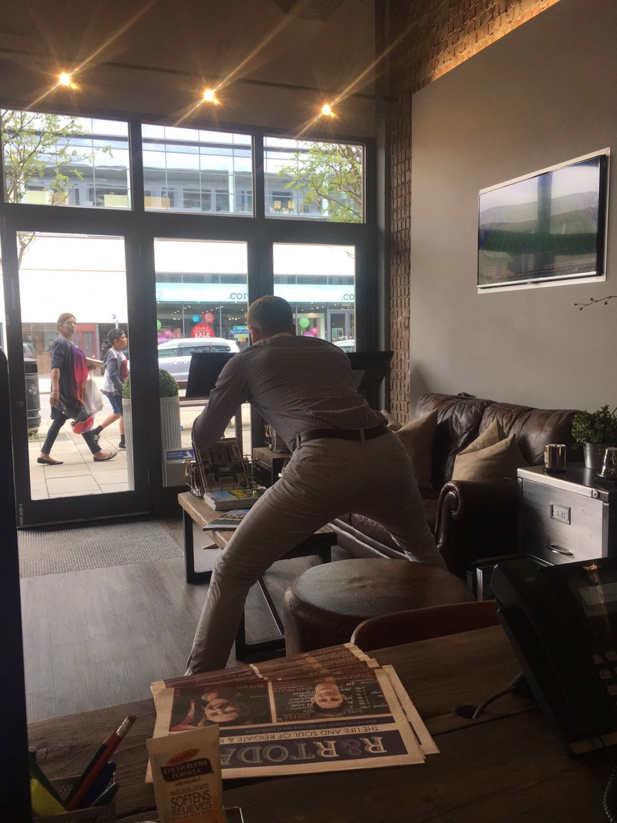 Max doing his bit to get the best #shot for our #marketing. Don't fall over! #EstateAgents #Redhill #Surrey`