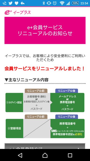 イープラス 会員サービスリニューアルで強制退会させられる人続出