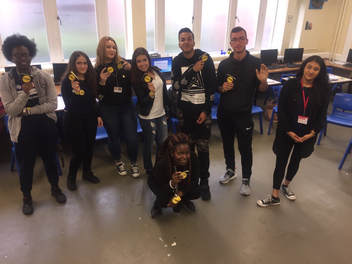YStopUK's tweet photo. We delivered #YStop training to year 12 students at St Thomas More Catholic School yesterday as part of their #PHSE day. Great energy! https://t.co/pycawOpDVJ