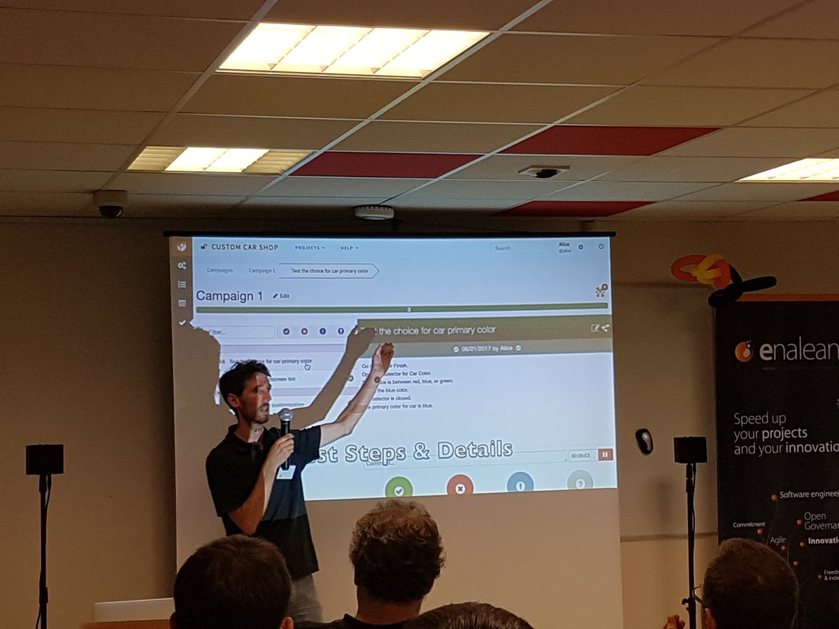 LucJeanniard's tweet image. @simondenier présente l&apos;outil de gestion de tests manuels de #tuleap sur lequel il contribue avec @taratatach et #enalean. #tuleapcon
