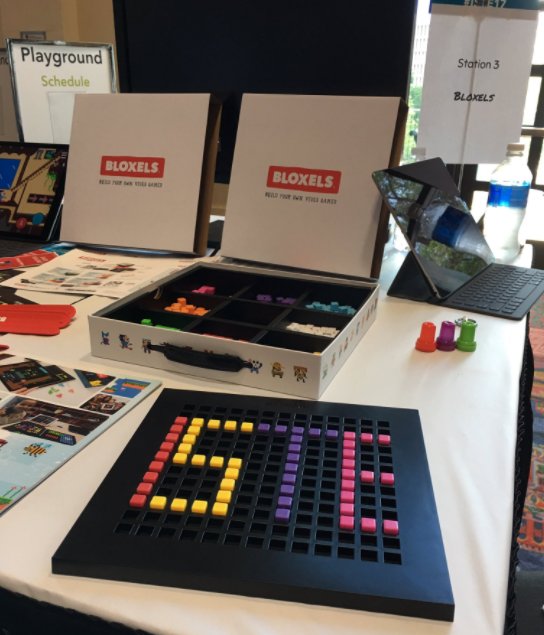 AccelerateSTL's tweet photo. .@bloxelsbuilder by @PixelPressGame makes the short list of 9 yr-old #edtech reporter at #ISTE2017! Check it out: https://t.co/aEvLN9fWLT https://t.co/6C0d84KF58