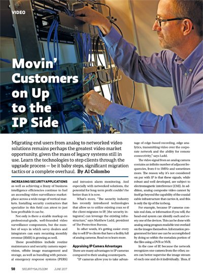 Read the latest from <a href="/SSIMagazine/">Security Sales & Integration</a> on migrating from analog to IP video. Features #G4S expert Mark Schweitzer bit.ly/2uoqu1X